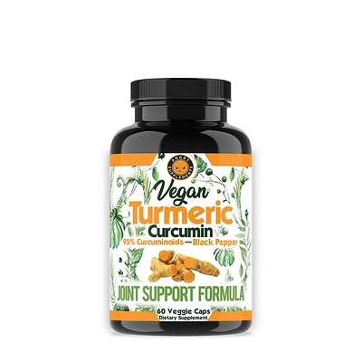 Angry Supplements Vegan Turmeric - 60 Veggie Capsules (30 Servings)