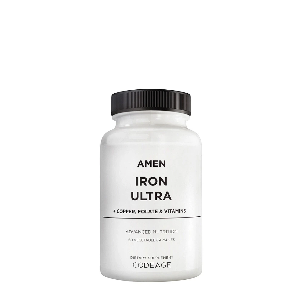 Codeage Amen Vitamin B - Iron Ultra 60 Capsules (60 Servings)