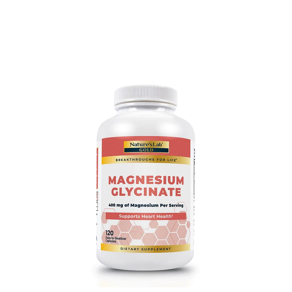 Nature's Lab Gold - Magnesium Glycinate 120 Capsules (30 Servings)