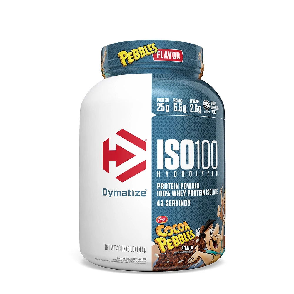Dymatize Iso100 Hydrolyzed - Cocoa Pebbles (43 Servings) 3 lbs.