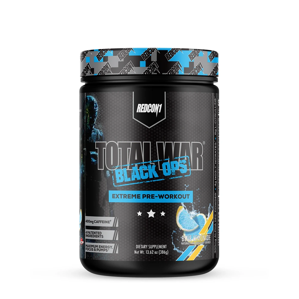 REDCON1 Total War X Black Ops Preworkout - Blue Lemonade (40 Servings)