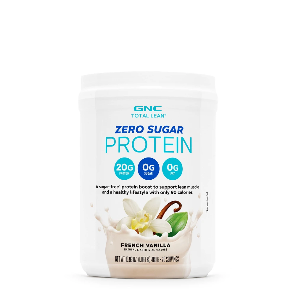 GNC Total Lean Zero Sugar Protein Gluten-Free - French Vanilla (20 Servings)