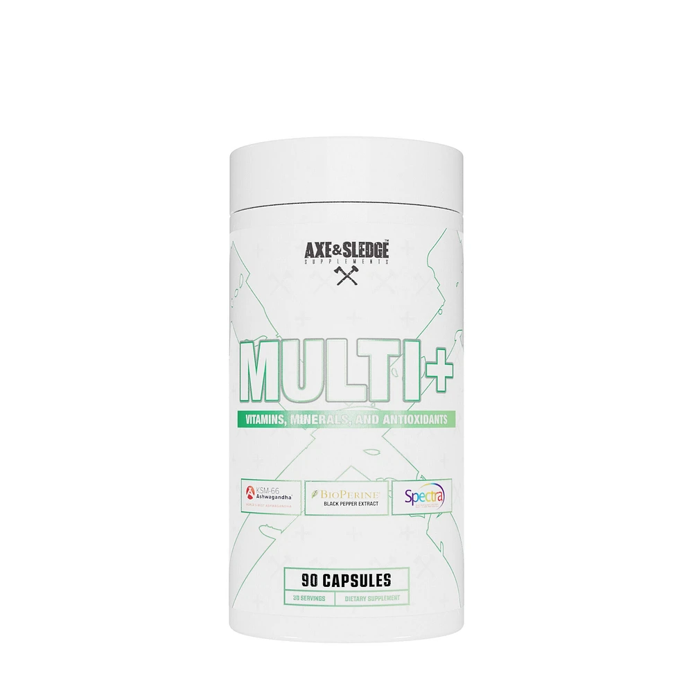 Axe & Sledge Supplements Multi+ - 90 Capsules (30 Servings)