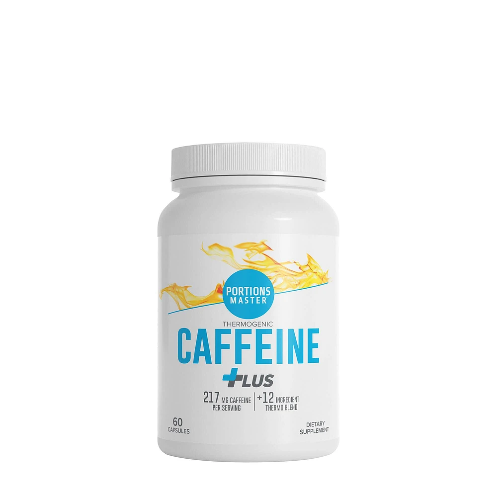 Portions Master Thermogenic Caffeine Plus 217Mg - 60 Capsules (60 Servings)