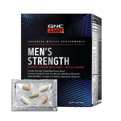GNC AMP Men's Strength Vitapak Program (30 Servings) Healthy - 30 Packs