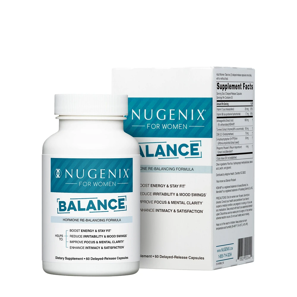 Nugenix Balance: Women's Hormone Formula - 60 Capsules (30 Servings)