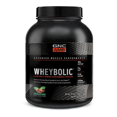 GNC AMP Whey Proteinbolic Healthy - Chocolate Mint (25 Servings)