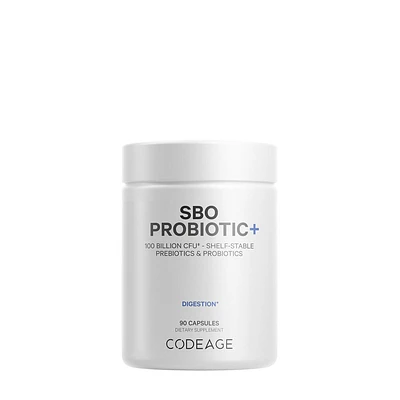 Codeage Sbo Probiotic+ 100 Billion Cfu & Prebiotics Vegan Digestion - 90 Capsules (45 Servings)