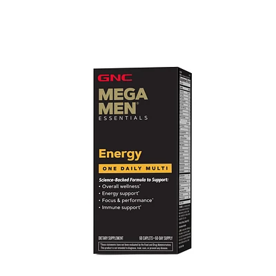 GNC Mega Men Energy One Daily Multi - 60 Caplets (60 Servings)
