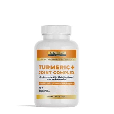 Nature's Lab Turmeric + Joint Complex Healthy - 120 Vegetarian Capsules (30 Servings)