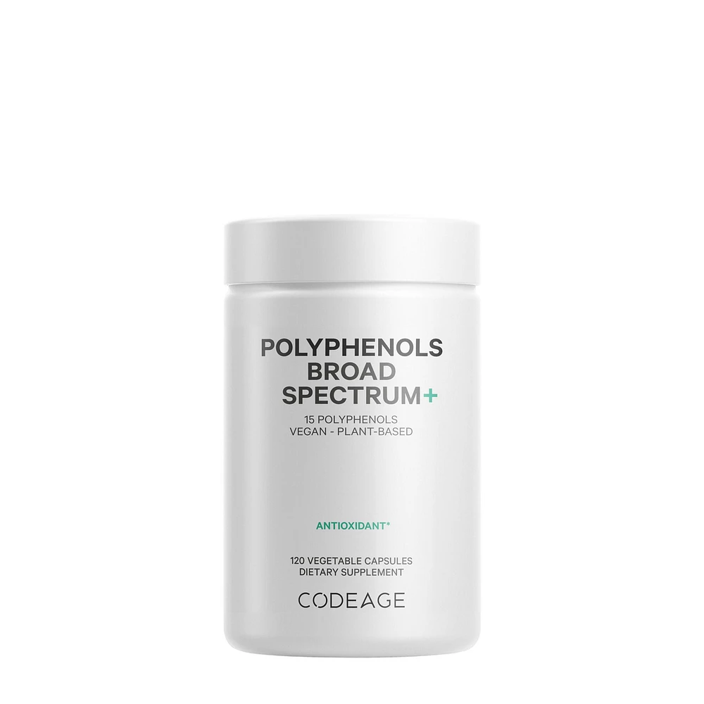 Codeage Polyphenols Broad Spectrum Vegan - 120 Capsules (30 Servings)