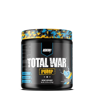 REDCON1 Total War Pump Preworkout - Blue Lemonade (40 Servings)