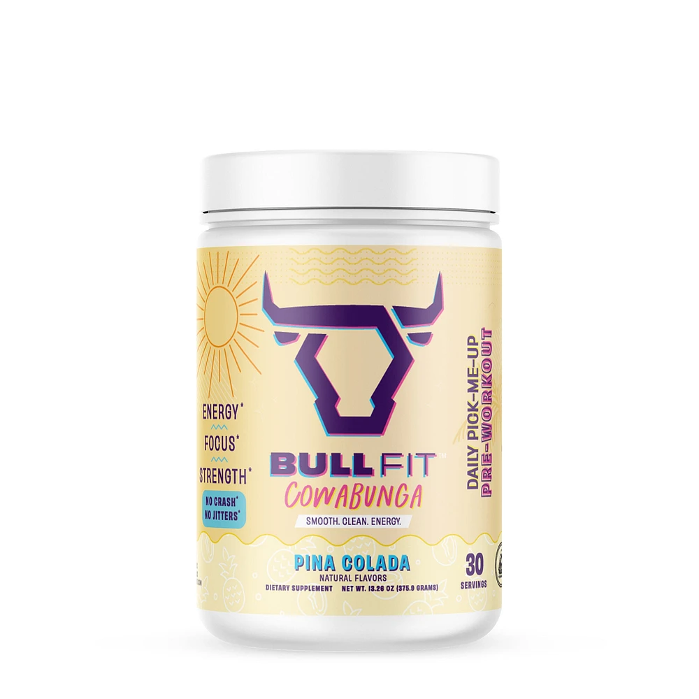 Bullfit Cowabunga Pre-Workout - Pina Colada (30 Servings)
