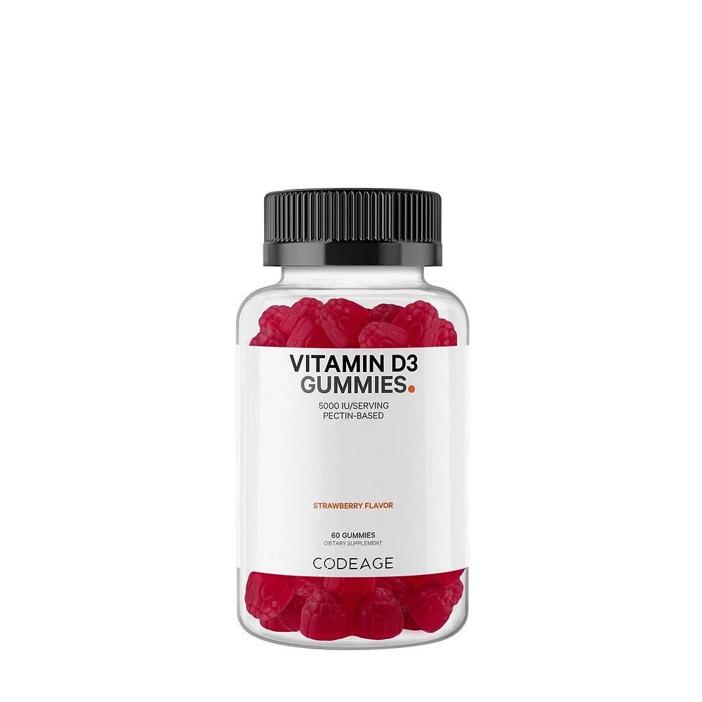 Codeage Vitamin D3 5000 Iu - Strawberry 60 Gummies (30 Servings)