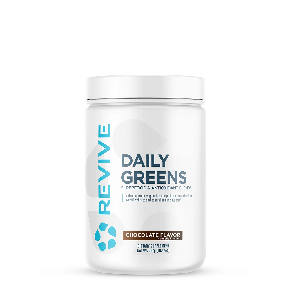 Revive Daily Greens Vegan - Chocolate 17.77 Oz. (30 Servings)