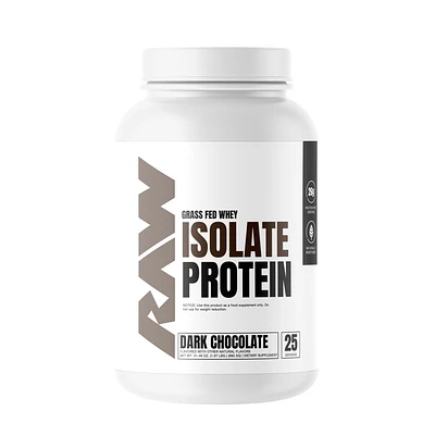 Raw Nutrition Isolate Protein - Dark Chocolate (25 Servings)