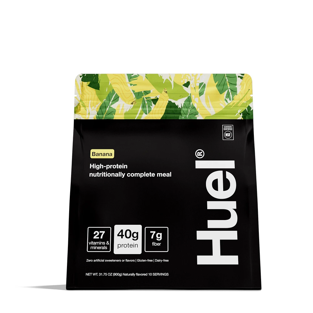 Huel Black Edition: High-Protein Meal Powder - Banana (10 Servings)
