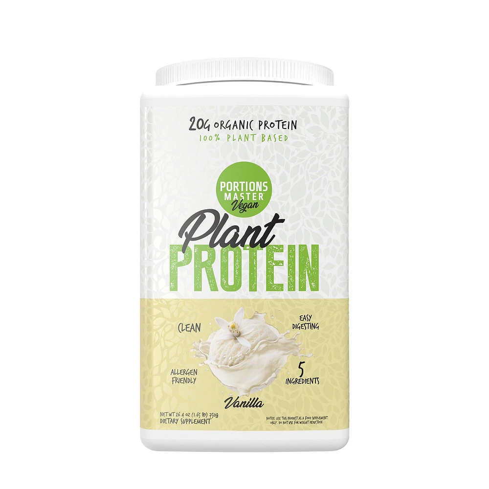 Portions Master Vegan Plant Protein - Vanilla (30 Servings)