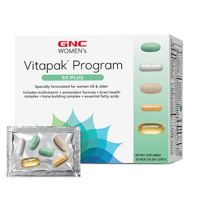 GNC Women's 50 Plus Vitapak Program (30 Servings) Healthy - 30 Packs