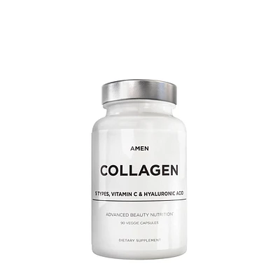 Codeage Amen Collagen Hydrolyzed Multi Peptides + Vitamin C - 90 Veggie Capsules (30 Servings)