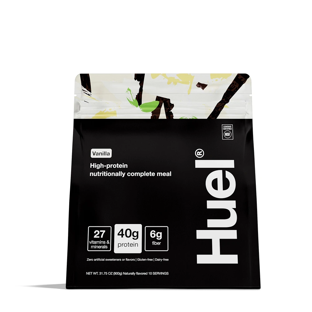 Huel Black Edition: High-Protein Meal Powder - Vanilla (10 Servings)