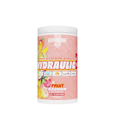 Axe & Sledge Supplements Hydraulic 2 Non-Stim Pre-Workout - Fruit Kaboom (40 Servings)