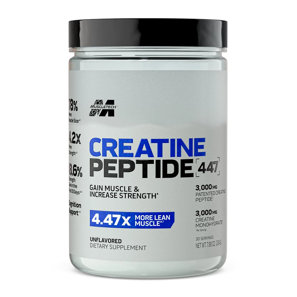 MuscleTech Creatine Peptide 447 - Unflavored (30 Servings)