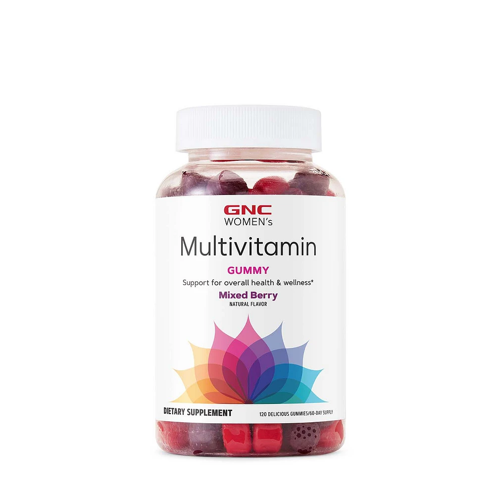 GNC Women's Multivitamin Gummy - Mixed Berry 120 Gummies (60 Servings)