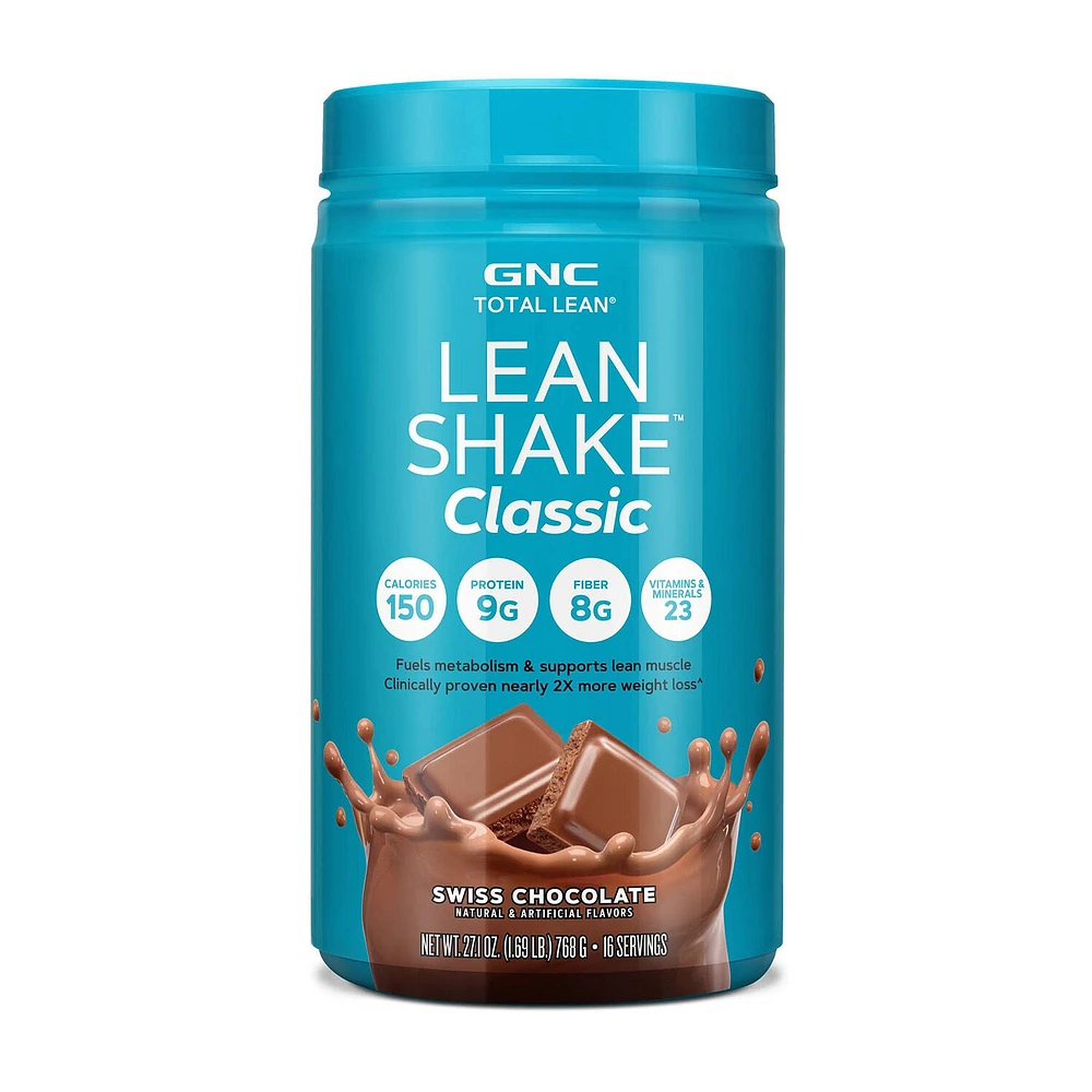 GNC Total Lean Shake Classic Healthy - Swiss Chocolate (16 Servings)