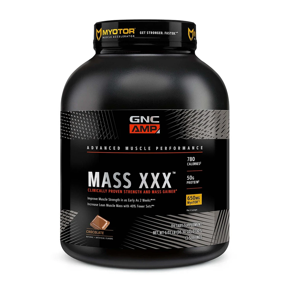 GNC AMP Mass XXX with Myotor Healthy - Chocolate (13 Servings)