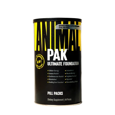 Universal Nutrition Animal Pak Ultimate Foundation Pill Packs Healthy - 44 (22 Servings)