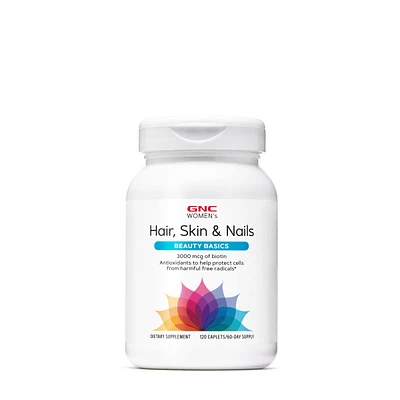 GNC Women's Hair Skin & Nails - 120 Caplets (60 Servings)
