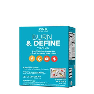 GNC Total Lean Burn & Define Vitapak Program (30 Servings)