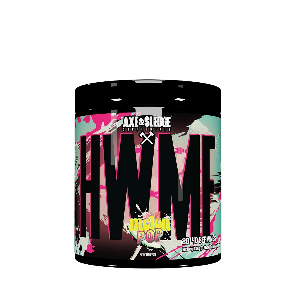 Axe & Sledge Supplements Hwmf High Stim Pre-Workout - Melon Pop (40 Servings)
