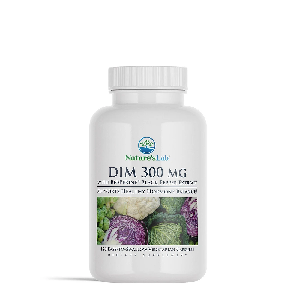 Nature's Lab Dim 300Mg with Bioperine Healthy - 120 Vegetarian Capsules (120 Servings)
