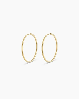 14k Gold Classic Hoops