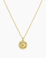 Birthstone Coin Necklace