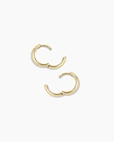 14k Gold Lou Helium Huggies