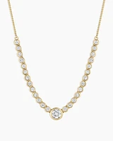 Lab Grown Diamond Circle Row Necklace