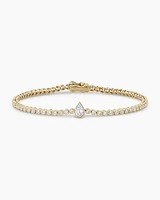 Lab Grown Diamond Pear Tennis Bracelet