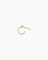 Lab Grown Diamond Circle Stud Single Huggie