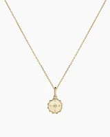 Diamond Compass Charm Necklace