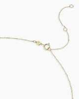 Diamond Compass Charm Necklace
