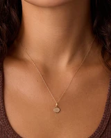 Diamond Compass Charm Necklace