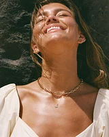 Diamond Compass Charm Necklace