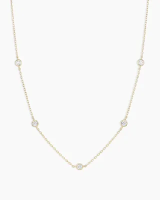 Classic Five Diamond Necklace