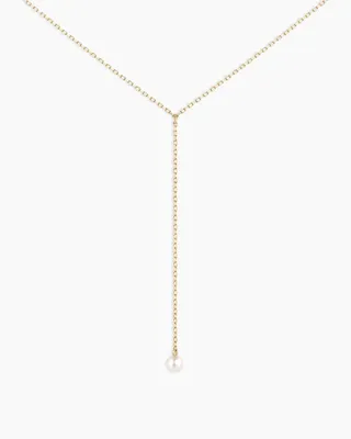 Pearl Lariat Necklace
