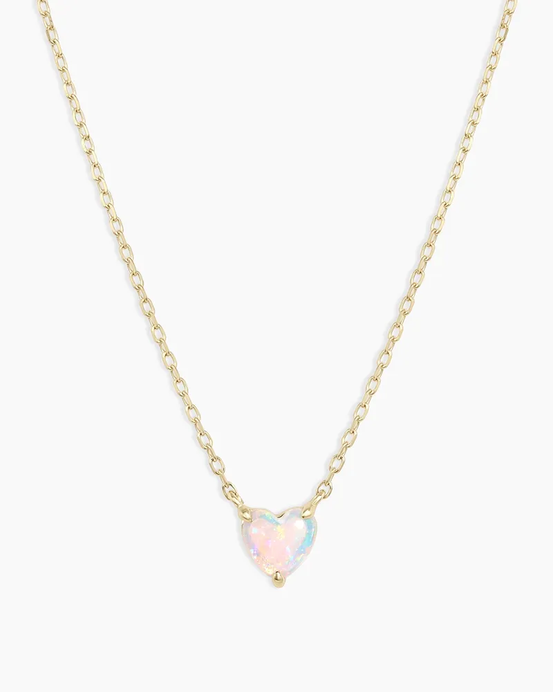 Opal Heart Necklace