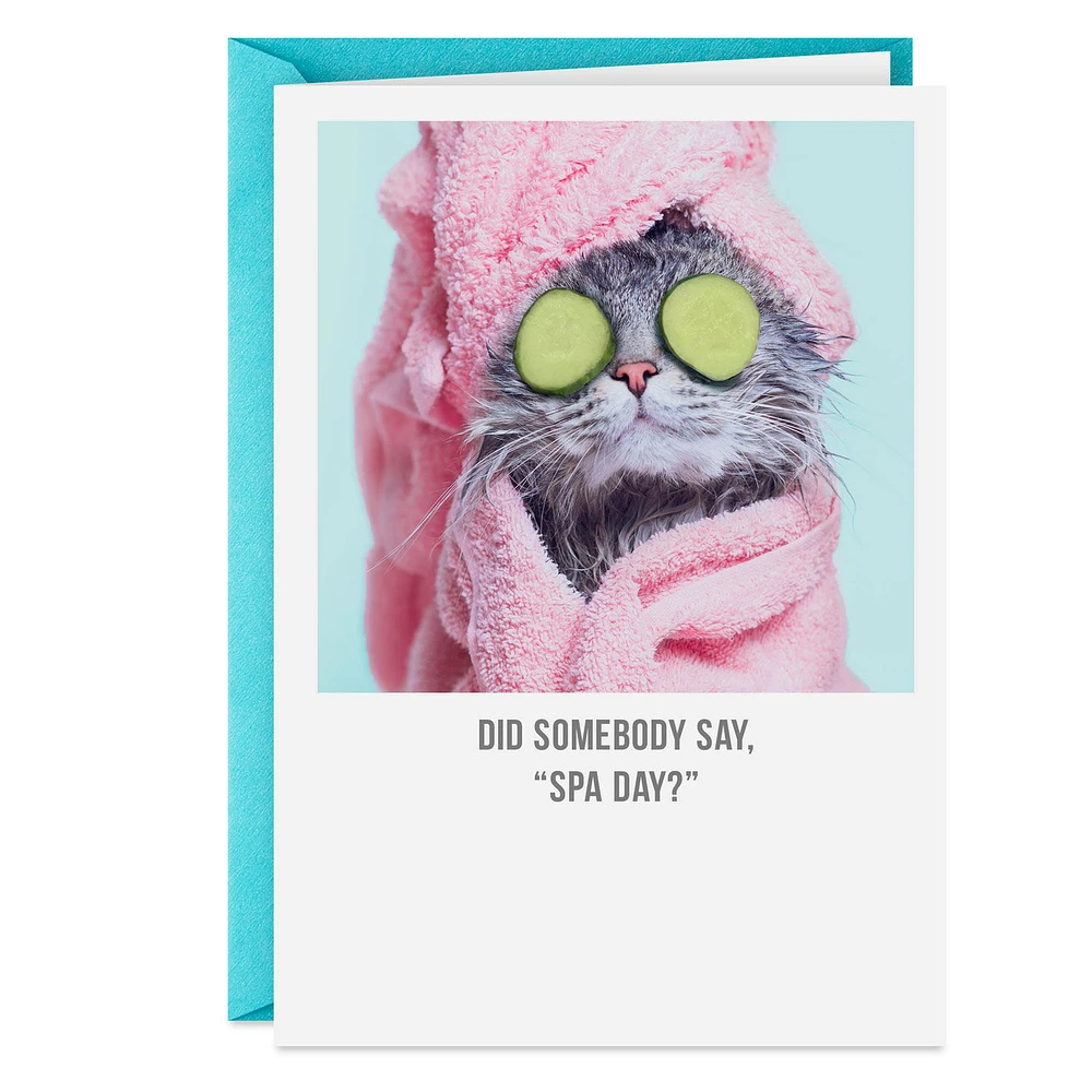 Did Someone Say Spa Day Funny Card for only USD 3.99 | Hallmark