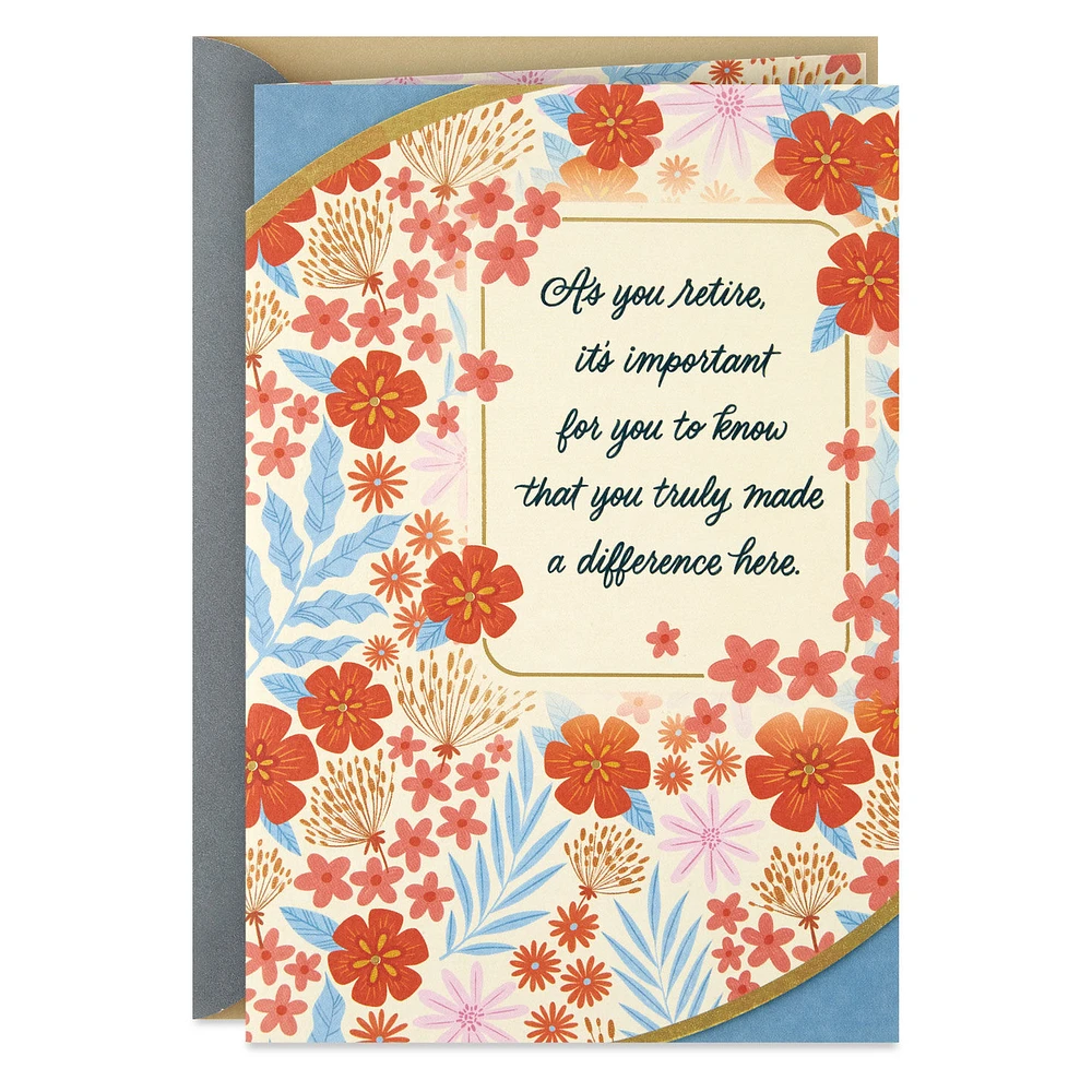 You Truly Made a Difference Here Retirement Card for only USD 5.99 | Hallmark